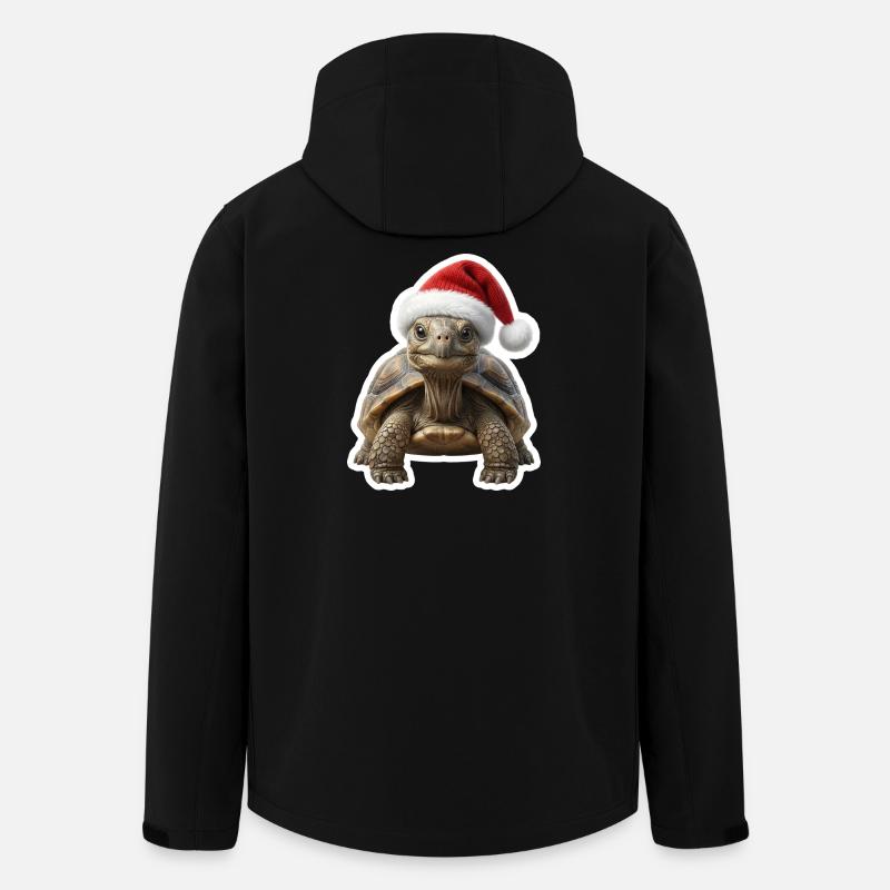 Cozy turtle celebrating slowly - Men’s Recycled Softshell Jacket by Stanley/Stella - black