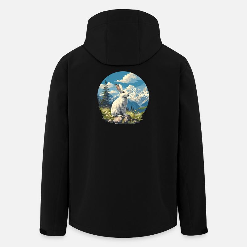 Hasen Hase - Recycelte Männer Softshell-Jacke von Stanley/Stella - Schwarz