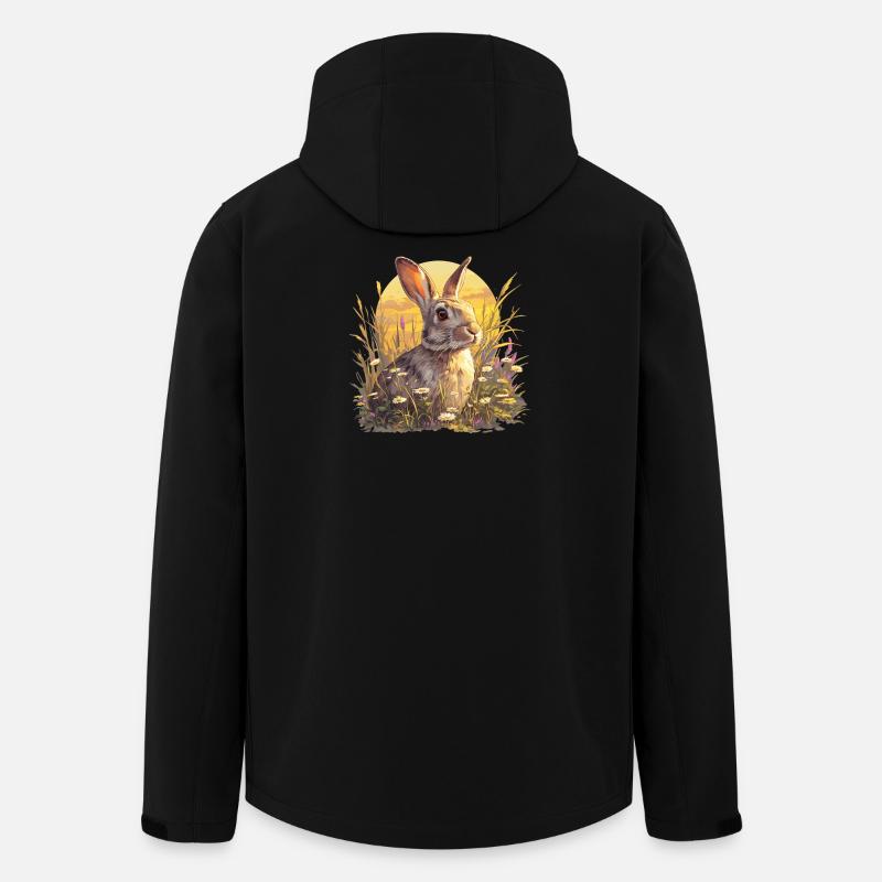 Lapin Lapin - Veste softshell homme en polyester recyclé Stanley/Stella - noir