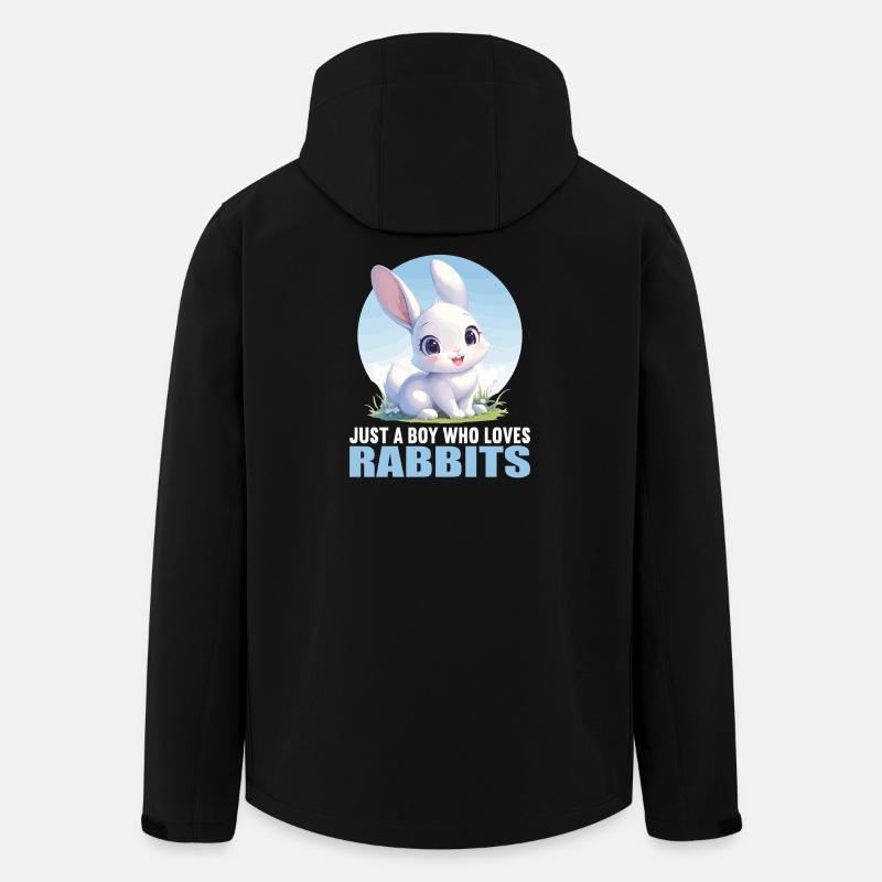 Hasen Hase - Recycelte Männer Softshell-Jacke von Stanley/Stella - Schwarz