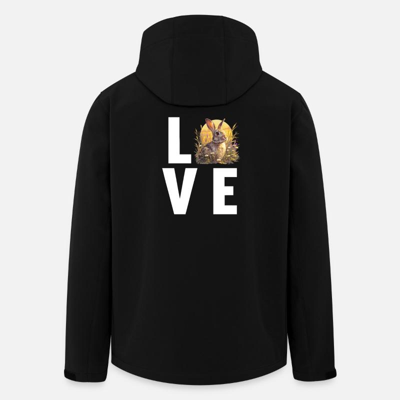 Lapin Lapin - Veste softshell homme en polyester recyclé Stanley/Stella - noir