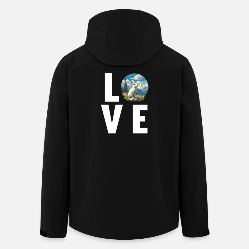 Lapin Lapin - Veste softshell homme en polyester recyclé Stanley/Stella - noir
