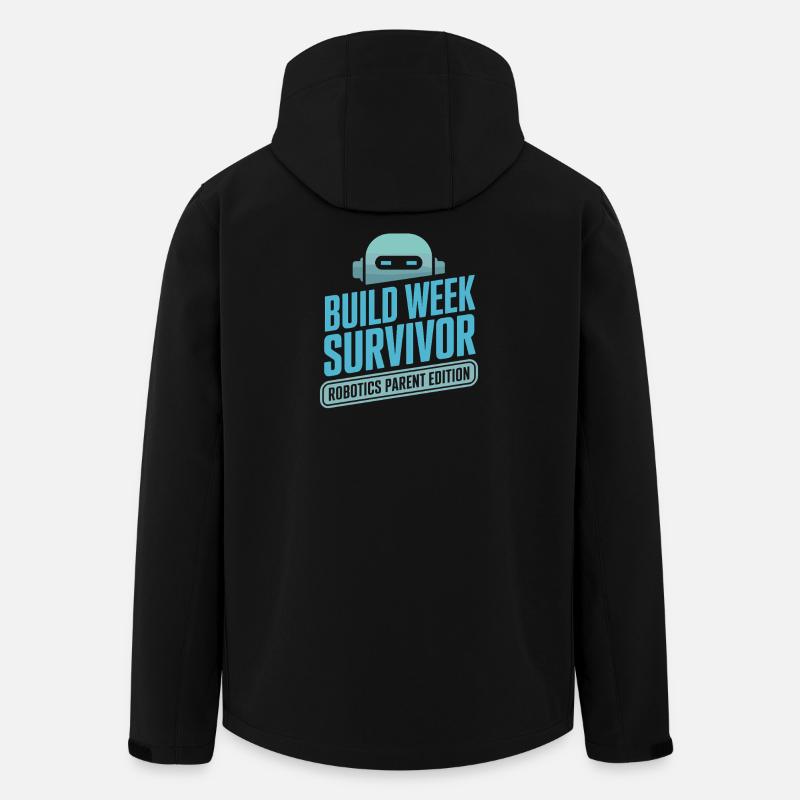 Roboterteam-elterngeschenk - Recycelte Männer Softshell-Jacke von Stanley/Stella - Schwarz