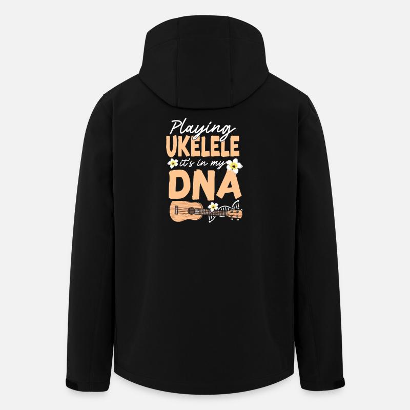 Hawaiian Ukulele Uke Playing - Recycelte Männer Softshell-Jacke von Stanley/Stella - Schwarz