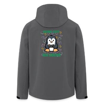 ich zocke - gaming  - Recycelte Männer Softshell-Jacke von Stanley/Stella - Schwarz - Hinten - AI Model Male 185 light (185cm)