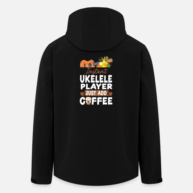 Hawaiian Ukulele Uke Coffee - Recycelte Männer Softshell-Jacke von Stanley/Stella - Schwarz