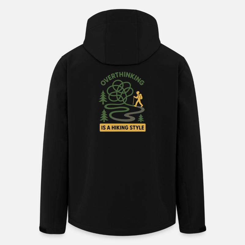 Forest Walk Overthinker Mental Reset - Men’s Recycled Softshell Jacket by Stanley/Stella - black
