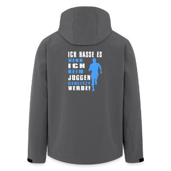 Joggen Geschenk Jogger Laufsport Sport Fitness - Recycelte Männer Softshell-Jacke von Stanley/Stella - Schwarz - Hinten - AI Model Male 185 light (185cm)