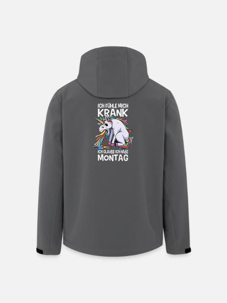 Ironiske ordsprog Ironisk Sjov Morgen-Grouch - Stanley/Stella herre softshelljakke i genanvendt polyester - sort