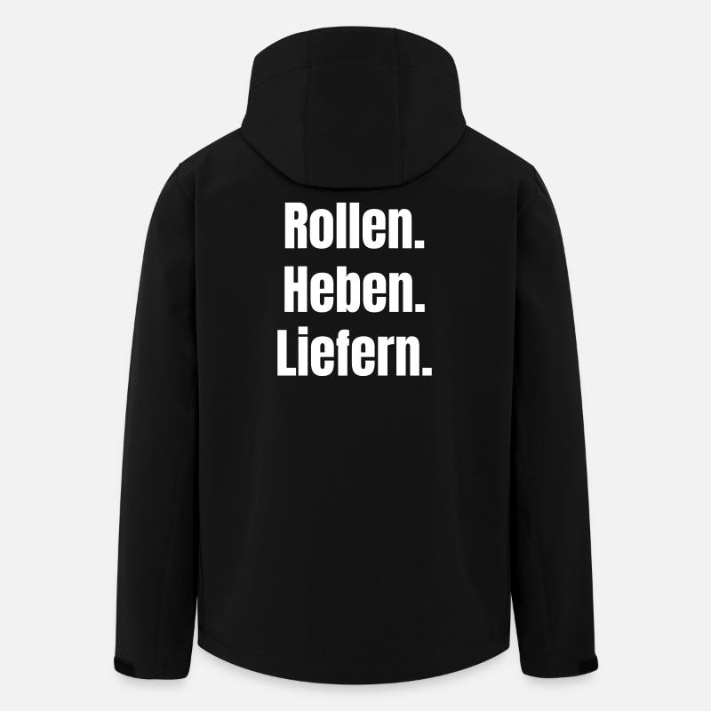 Rollen Heben Liefern - Recycelte Männer Softshell-Jacke von Stanley/Stella - Schwarz