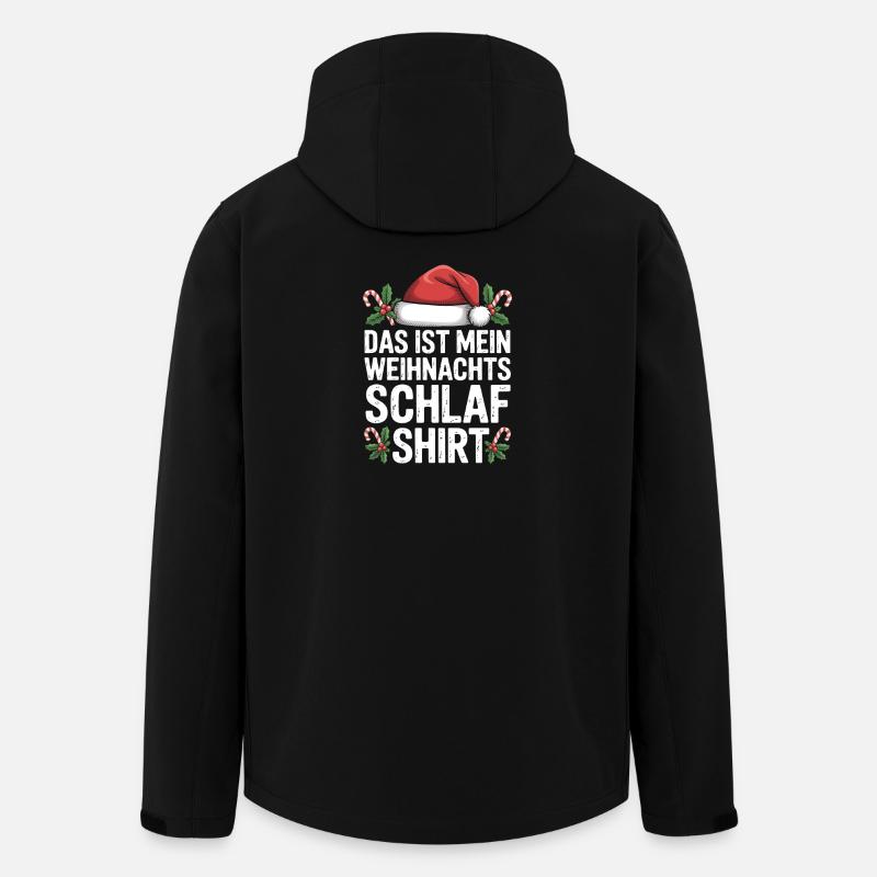 Weihnachts Schlaf Shirt Spruch - Recycelte Männer Softshell-Jacke von Stanley/Stella - Schwarz