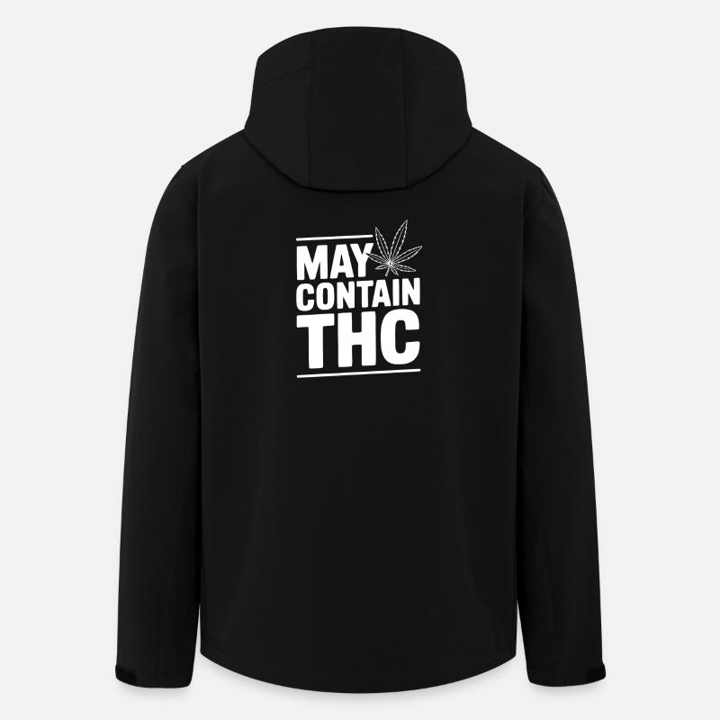 May Contain THC - Men’s Recycled Softshell Jacket by Stanley/Stella - black