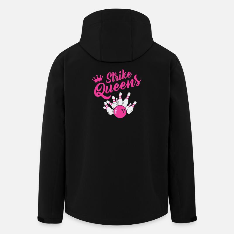 Strike Queens Bowling Team Design - Men’s Recycled Softshell Jacket by Stanley/Stella - black
