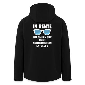 Retraité, je n’accepte que le soleil - Veste softshell homme en polyester recyclé Stanley/Stella - noir - Dos - AI Model Male 185 light (185cm)