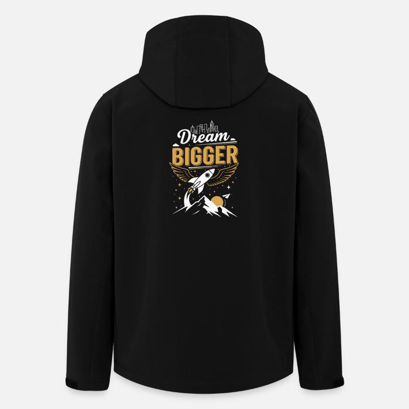 Dream Big | Future - Men’s Recycled Softshell Jacket by Stanley/Stella - black