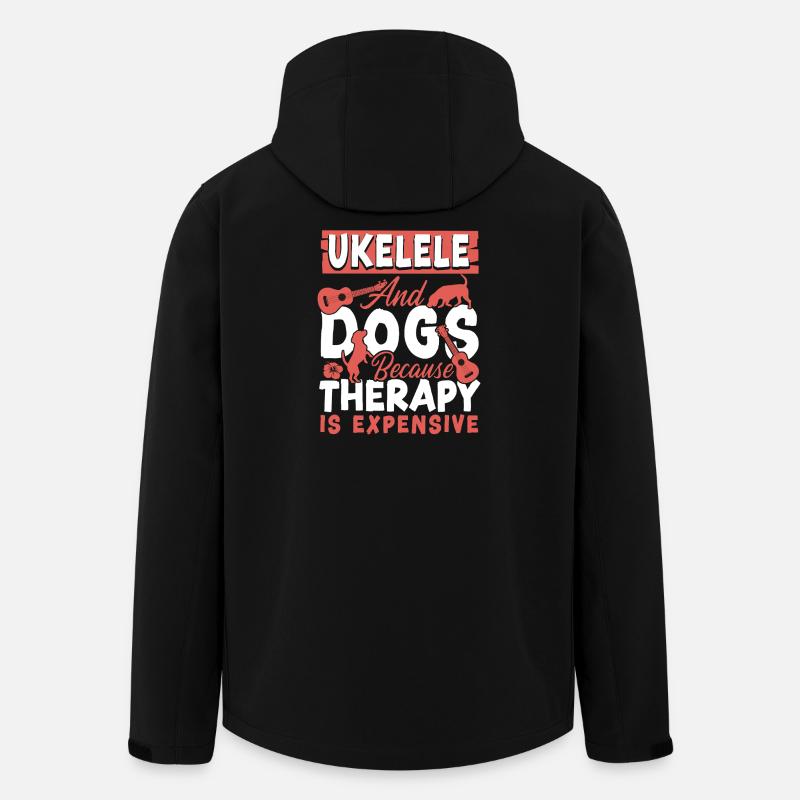 Ukulélé hawaïen ukulélé pour chien - Veste softshell homme en polyester recyclé Stanley/Stella - noir