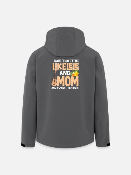 Ukulélé hawaïen Ukulélé Maman que j’ai - Veste softshell homme en polyester recyclé Stanley/Stella - noir