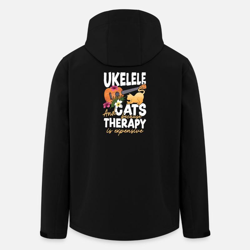 Ukulélé hawaïen ukulélé Ukulélé chat - Veste softshell homme en polyester recyclé Stanley/Stella - noir