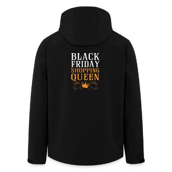 Kaufrausch Black Friday - Recycelte Männer Softshell-Jacke von Stanley/Stella - Schwarz - Hinten - AI Model Male 185 light (185cm)