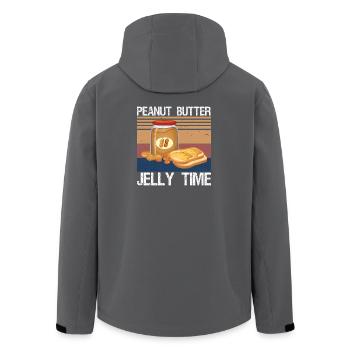 Peanut Butter Jelly Time - Recycelte Männer Softshell-Jacke von Stanley/Stella - Anthrazit - Hinten - AI Model Male 185 light (185cm)