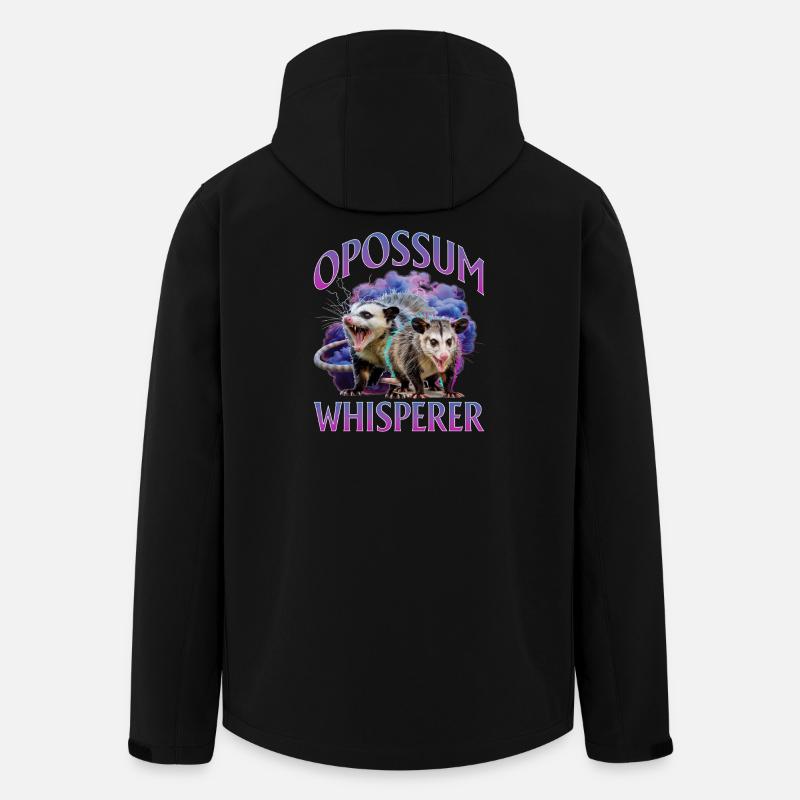 Funny Opossum - Recycelte Männer Softshell-Jacke von Stanley/Stella - Schwarz