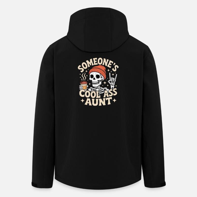 Jemandes coole Tante - Recycelte Männer Softshell-Jacke von Stanley/Stella - Schwarz