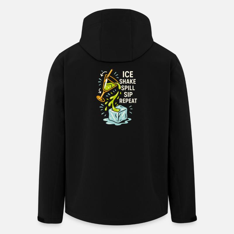 Shaker Steckt Fest Anfänger-mixologe - Recycelte Männer Softshell-Jacke von Stanley/Stella - Schwarz