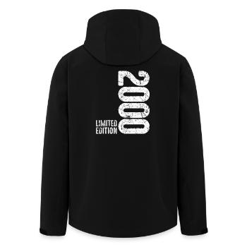 26e anniversaire Édition Limitée Vintage 2000 - Veste softshell homme en polyester recyclé Stanley/Stella - noir - Dos - AI Model Male 185 light (185cm)