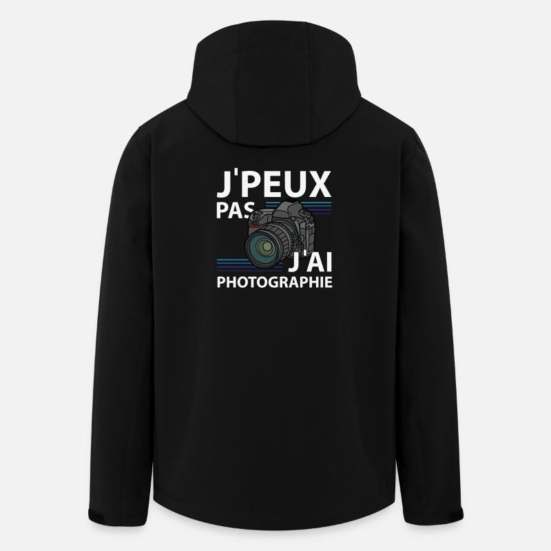 Ich kann nicht, ich fotografiere - Recycelte Männer Softshell-Jacke von Stanley/Stella - Schwarz