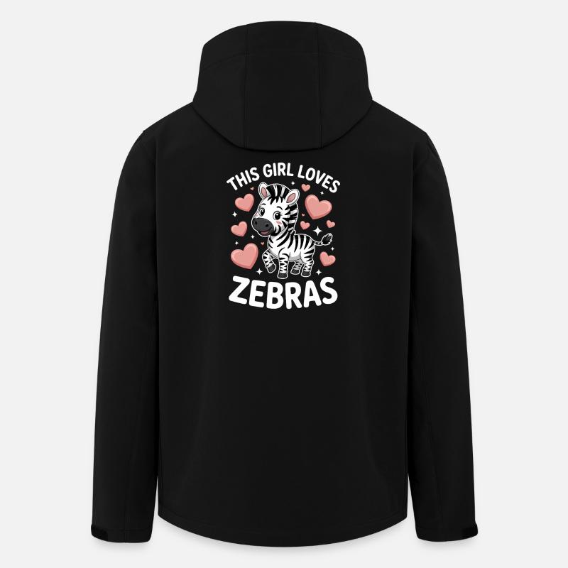 Zebra Spruch Lustiges Zebra Geschenk - Recycelte Männer Softshell-Jacke von Stanley/Stella - Schwarz