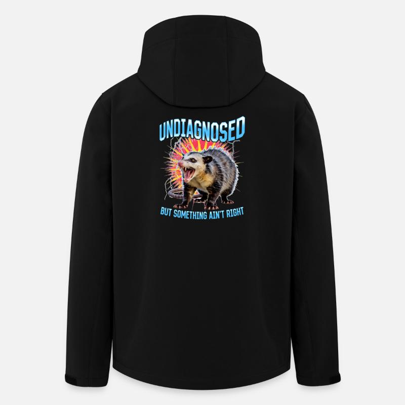 Funny Opossum - Recycelte Männer Softshell-Jacke von Stanley/Stella - Schwarz