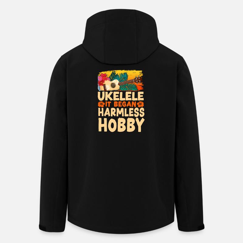 Hawaiian Ukulele Uke Ukulele It - Recycelte Männer Softshell-Jacke von Stanley/Stella - Schwarz
