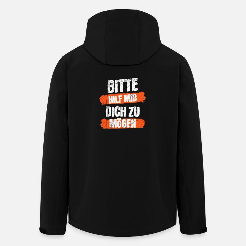Aide-moi comme toi - Veste softshell homme en polyester recyclé Stanley/Stella - noir
