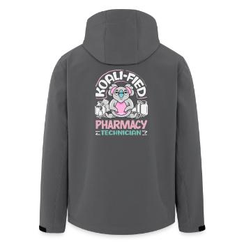 Pharmacien Technicien Pharmaceutique - Veste softshell homme en polyester recyclé Stanley/Stella - charbon - Dos - AI Model Male 185 light (185cm)
