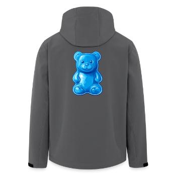 Blauer Teddybär - Recycelte Männer Softshell-Jacke von Stanley/Stella - Schwarz - Hinten - AI Model Male 185 light (185cm)
