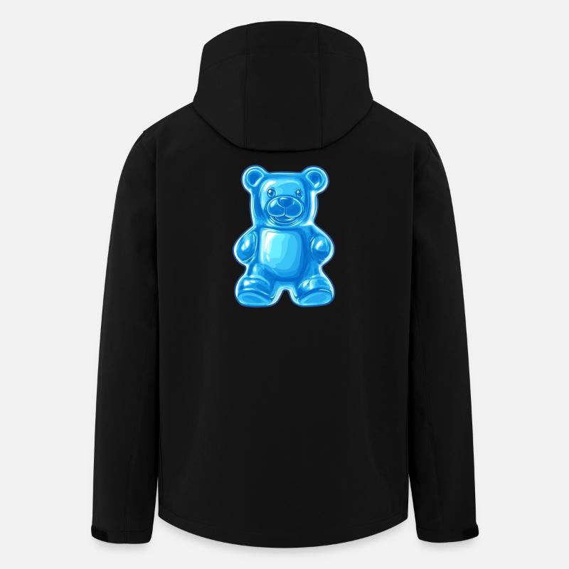 Blauer Gummibär - Recycelte Männer Softshell-Jacke von Stanley/Stella - Schwarz