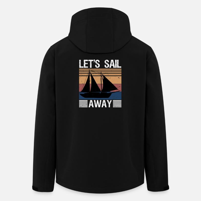 let's sail away - Recycelte Männer Softshell-Jacke von Stanley/Stella - Schwarz