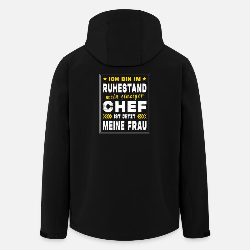 Rentner Ruhestand Geschenkidee - Recycelte Männer Softshell-Jacke von Stanley/Stella - Schwarz