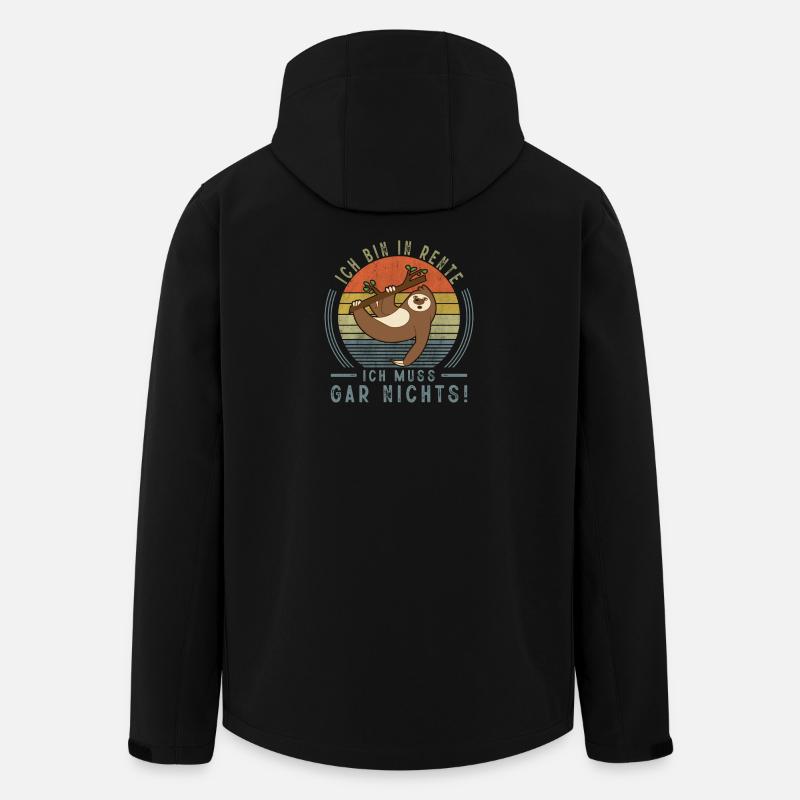 Rentner Ruhestand Geschenkidee - Recycelte Männer Softshell-Jacke von Stanley/Stella - Schwarz