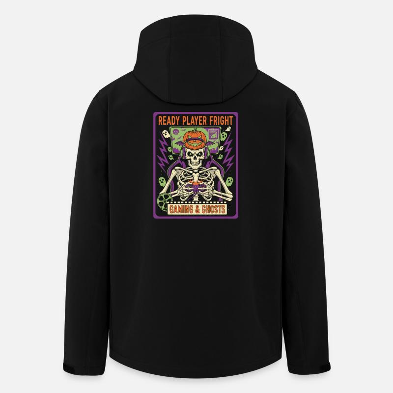 Gaming & Ghosts Skeleton - Recycelte Männer Softshell-Jacke von Stanley/Stella - Schwarz