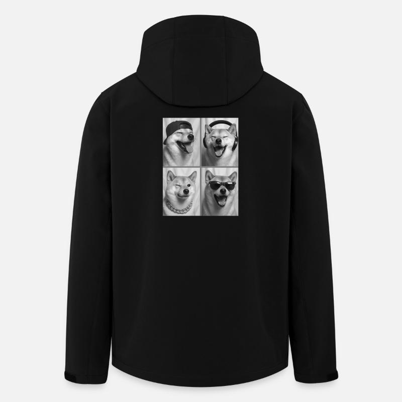 Shiba Inu - Recycelte Männer Softshell-Jacke von Stanley/Stella - Schwarz