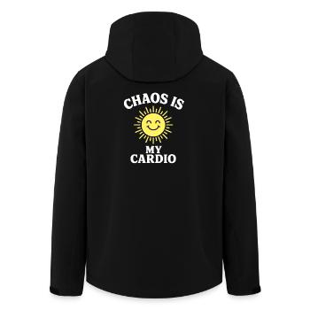 Chaos est mon drôle de discours cardio - Veste softshell homme en polyester recyclé Stanley/Stella - noir - Dos - AI Model Male 185 light (185cm)
