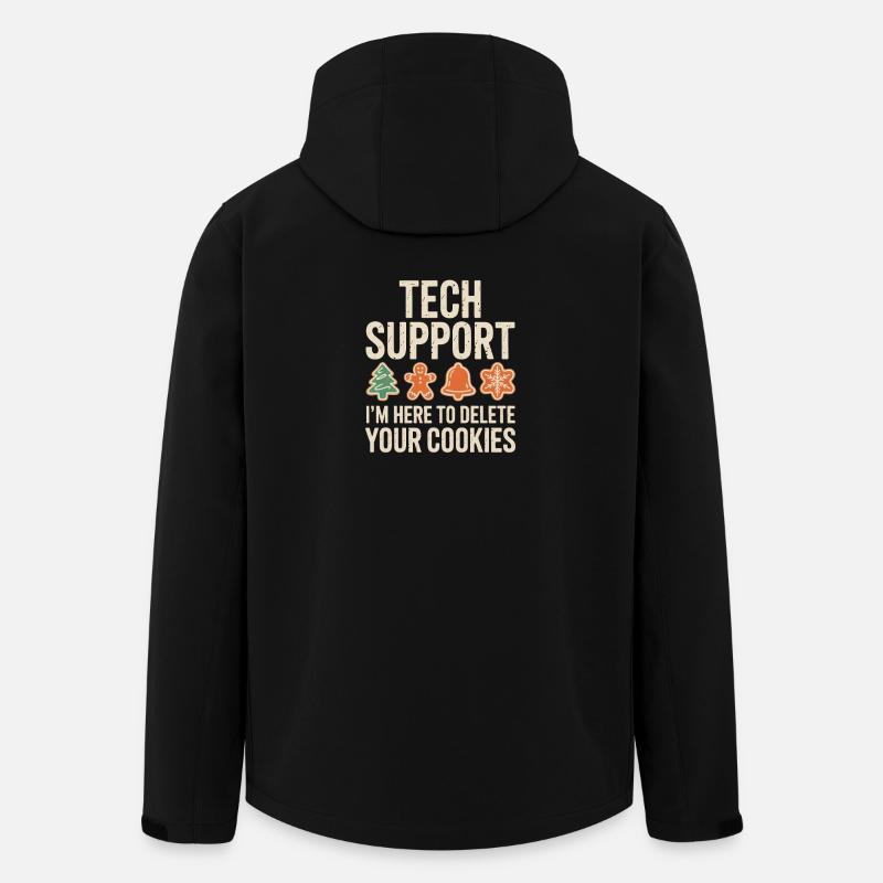 Tech Support Cookies Deletion - Men’s Recycled Softshell Jacket by Stanley/Stella - black