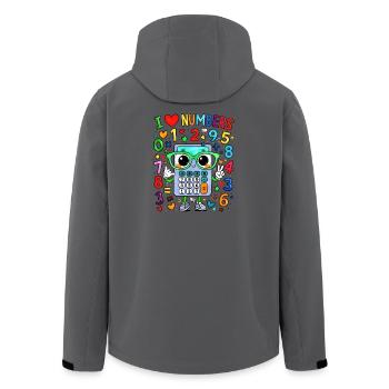 J’adore le calculateur de chiffres - Veste softshell homme en polyester recyclé Stanley/Stella - charbon - Dos - AI Model Male 185 light (185cm)