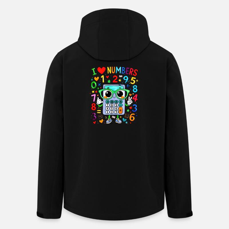 I Love Numbers Calculator - Recycelte Männer Softshell-Jacke von Stanley/Stella - Schwarz