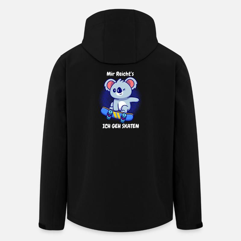 Koala Skater: Mir Reicht's - Recycelte Männer Softshell-Jacke von Stanley/Stella - Schwarz