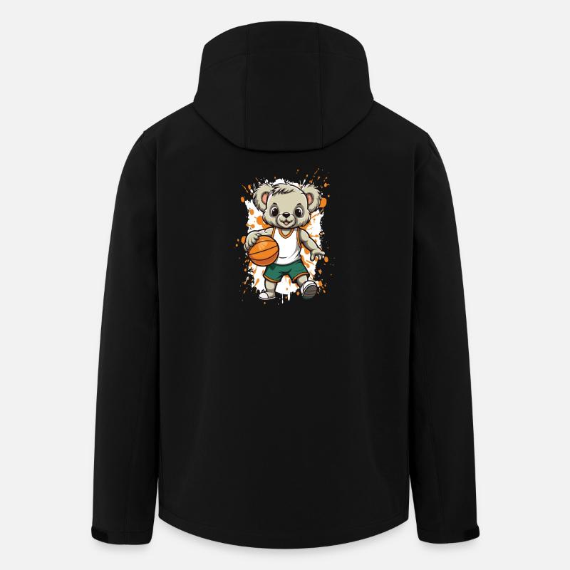 Koala Basketball Power - Men’s Recycled Softshell Jacket by Stanley/Stella - black
