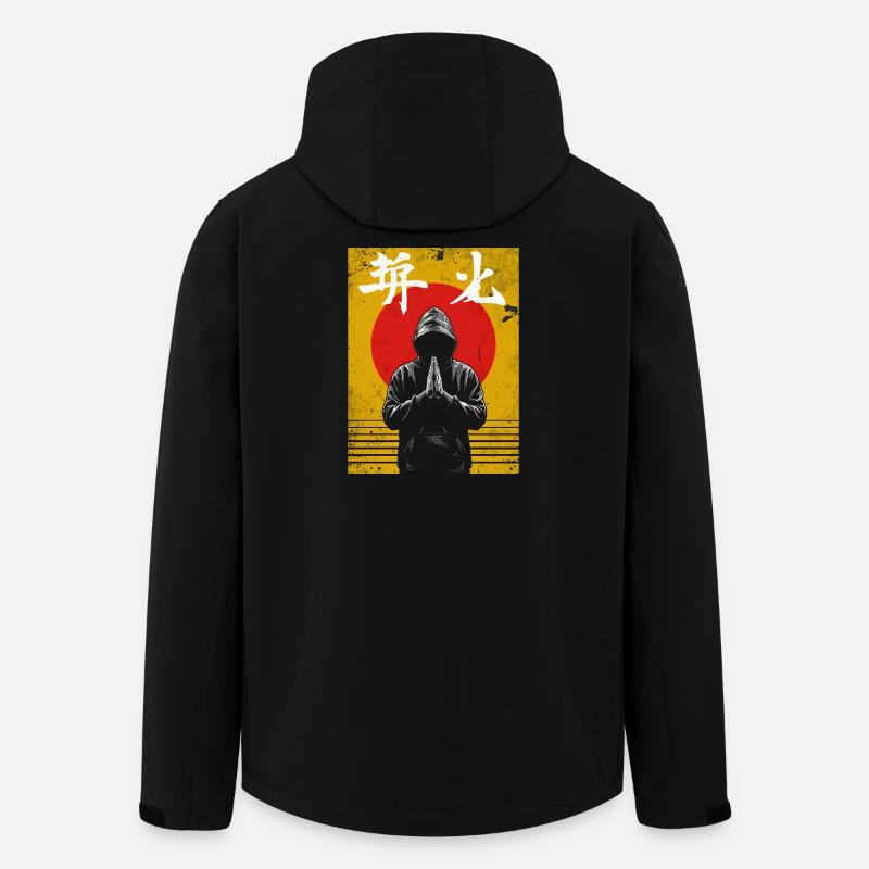 Budo-Spirit!  Japanisches Kampfkunst Design - Recycelte Männer Softshell-Jacke von Stanley/Stella - Schwarz