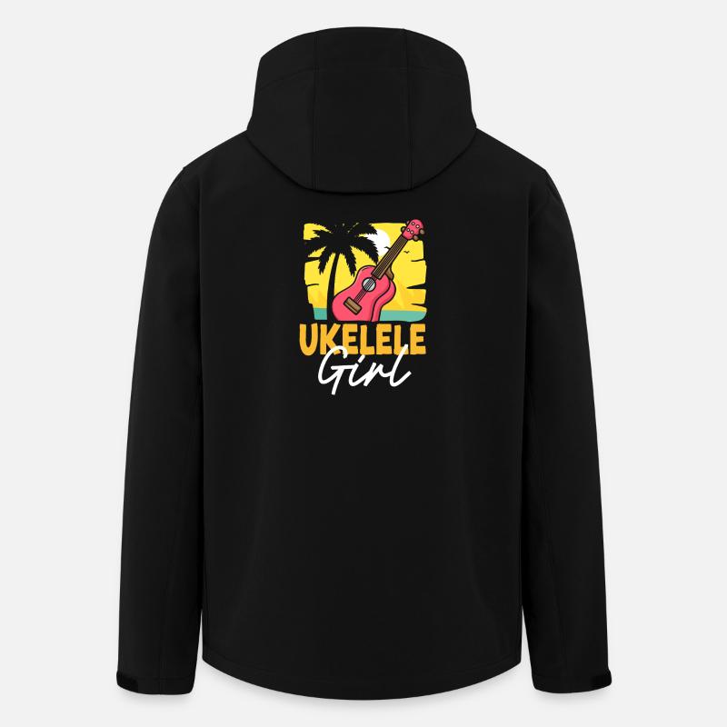 Ukulélé hawaïen ukulélé Ukulélé Girl - Veste softshell homme en polyester recyclé Stanley/Stella - noir