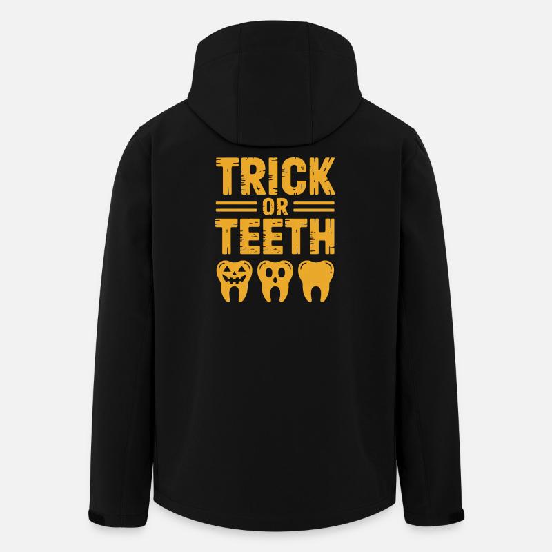 Trick or Teeth Halloween Tees - Men’s Recycled Softshell Jacket by Stanley/Stella - black
